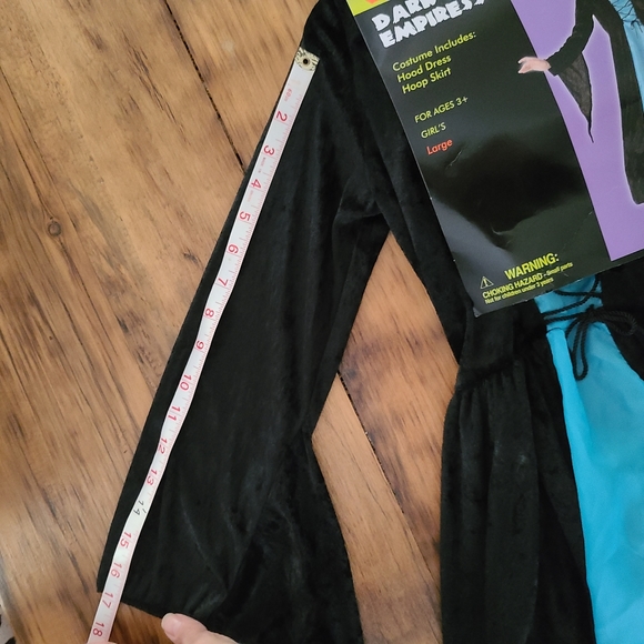 Dark Empress Totally Ghoul Hooded Velvet Like Hoop Dress Size L - Picture 11 of 11